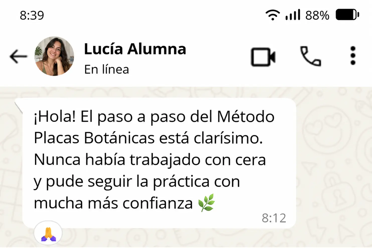 Testimonio de clienta 1