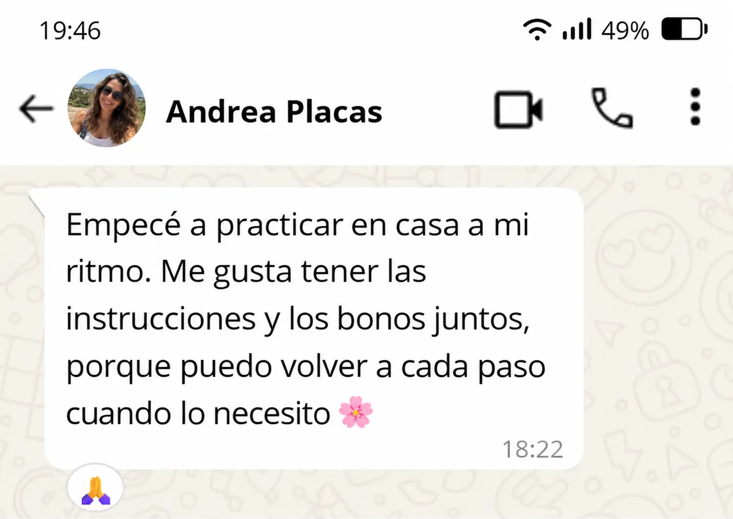 Testimonio de clienta 6